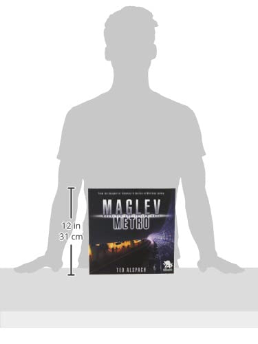 Maglev Metro Board Game, Strategy Board Game for Adults and Family, Tile Laying, Engine Building, Fun Pick Up and Deliver Gameplay, Futuristic Theme