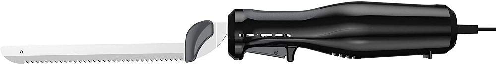 Black+Decker Comfort Grip Electric Knife with 7-Inch Stainles Steel Blades & Safety Lock Button, Ideal for Carving, Slicing & Cutting Meats, Turkey Bread & Craft Foam, Dishwasher Safe