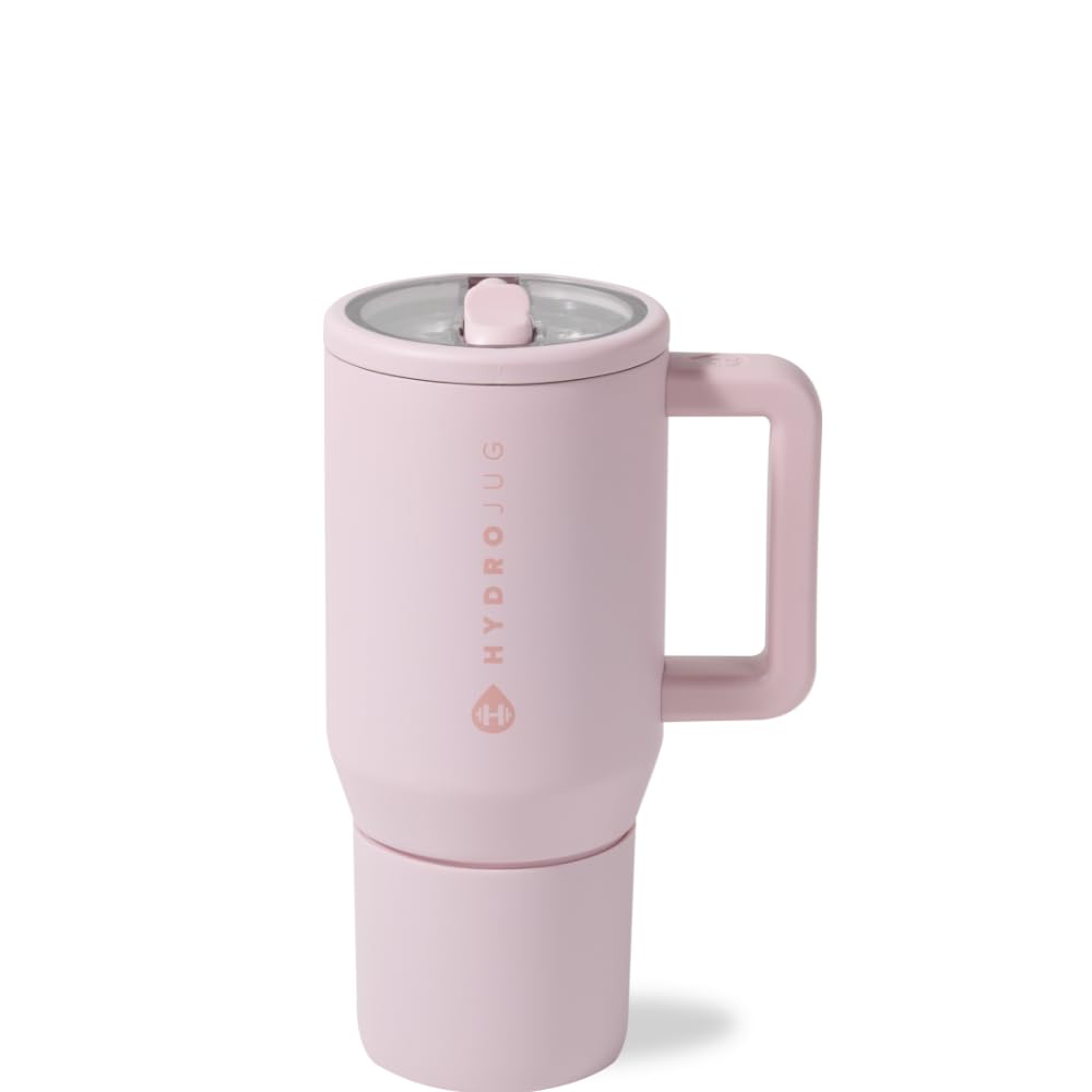 HydroJug Kids - 20 oz Insulated Kids Water Bottle with Flip Straw & Handle | Leak-Proof & Durable | Perfect for School, Sports, Lunch, Travel & Camp, Pink Sand