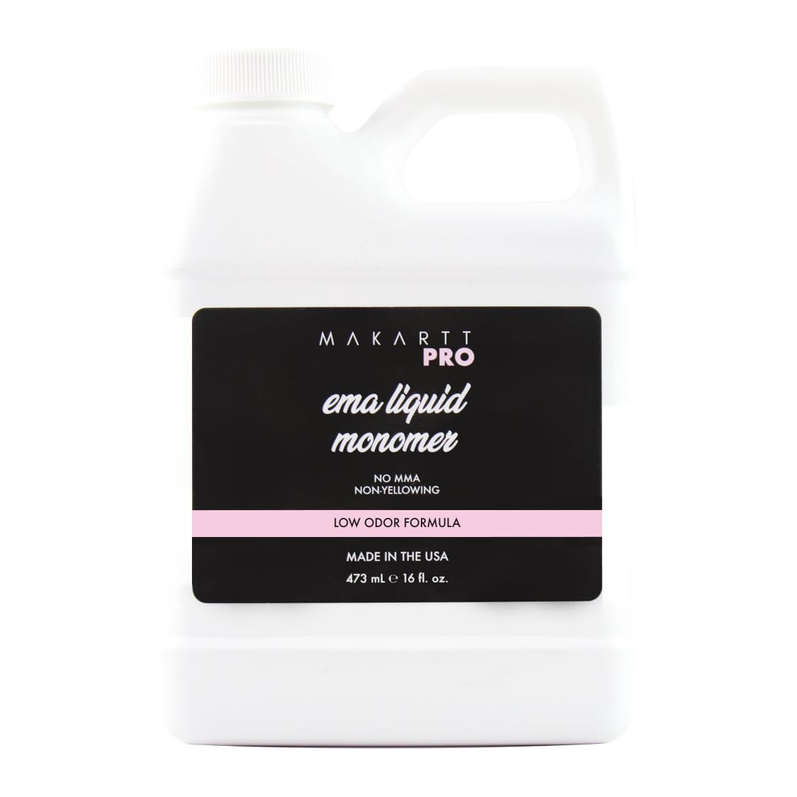 MakarttPro EMA Acrylic Liquid Monomer 946 ml/32 FL Oz, Low Odor & Non-Yellowing Acrylic Nail Liquid, Medium to Fast Setting Professional Nail Liquid for Nail Technicians. (16 Fl Oz)