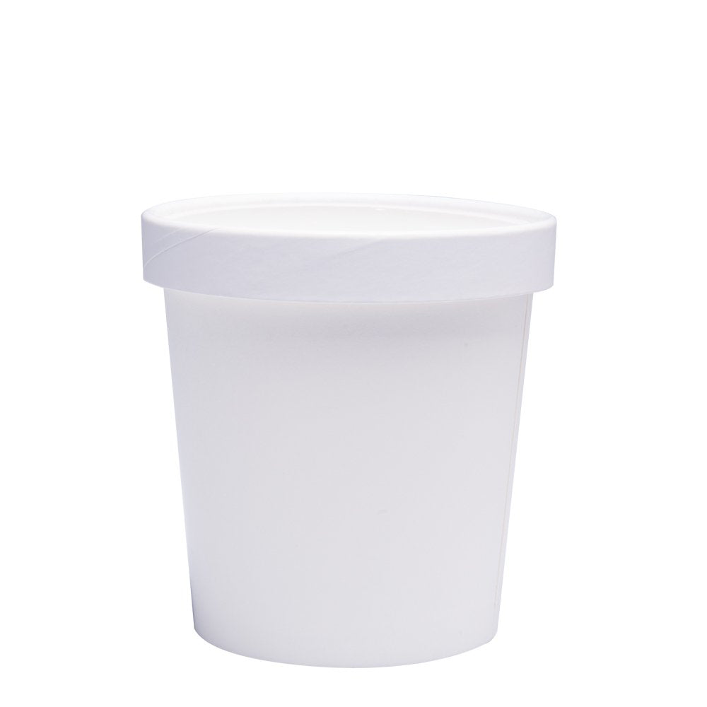Belinlen 40 Count (16 oz) One - Pint Frozen Dessert Containers with Lids Ice Cream Cups with Lids