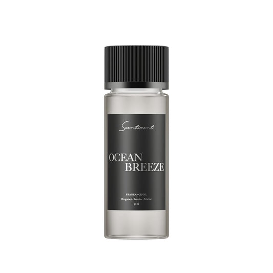 Scentiment Ocean Breeze Diffuser Oil – Bergamot, Lemon, Jasmine with Marine & Amber Scent for Diffusers, Fragrance Oil – 1.69 fl oz (50 mL)