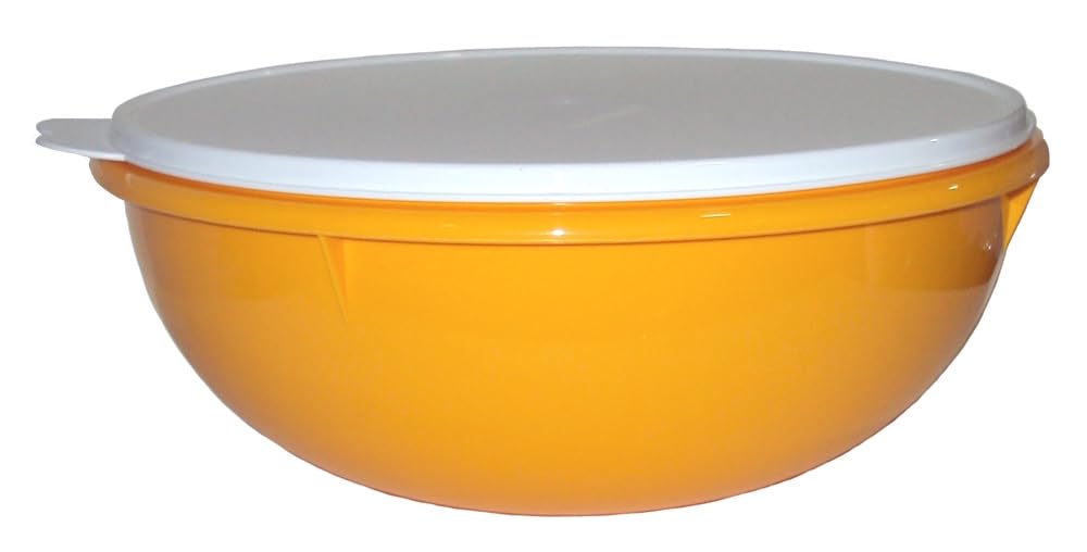 Tupperware Vintage Edition Fix N Mix Bowl Harvest Yellow with Sheer Seal