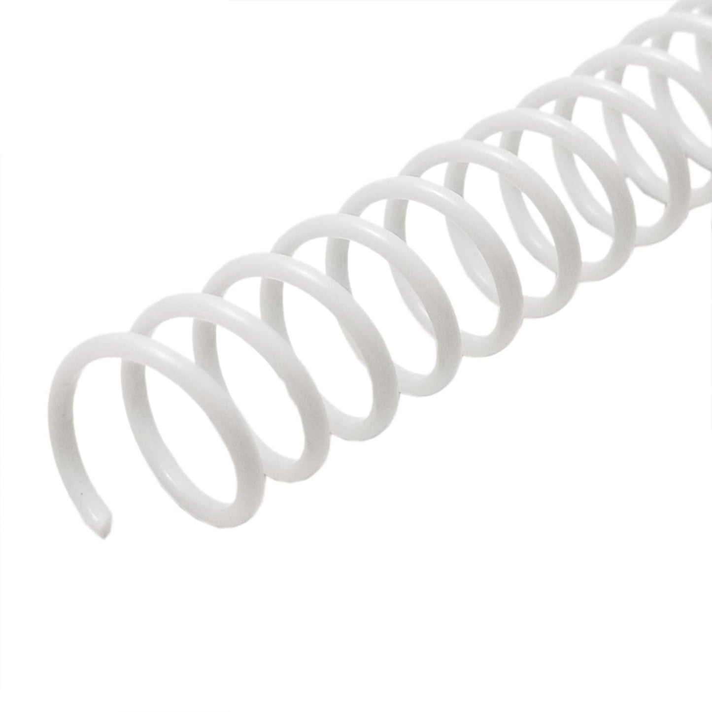 Rayson Plastic Spiral Binding Coil 1-1/4" (31.8mm), 280 Sheets Capacity, 4:1 Pitch White Coil bindings Spines for Business and Educational Purposes, 50 Pack