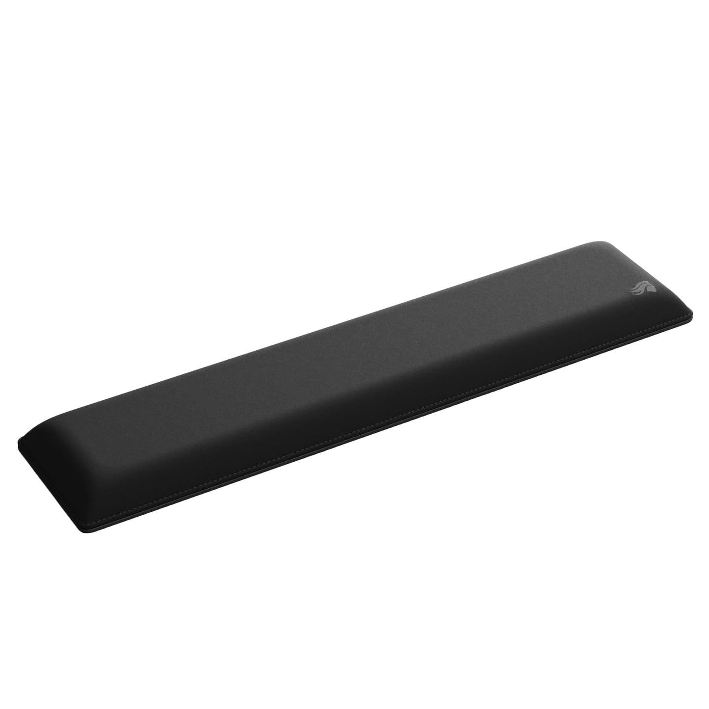 Glorious Gaming Padded Keyboard Wrist Rest (Full Size, 1" Thick) - Anti-Fray Stitched Edges, Smooth Cloth Surface, Anti-Slip Rubber Base, Medium Firmness, 18" x 4" x 1" - Black