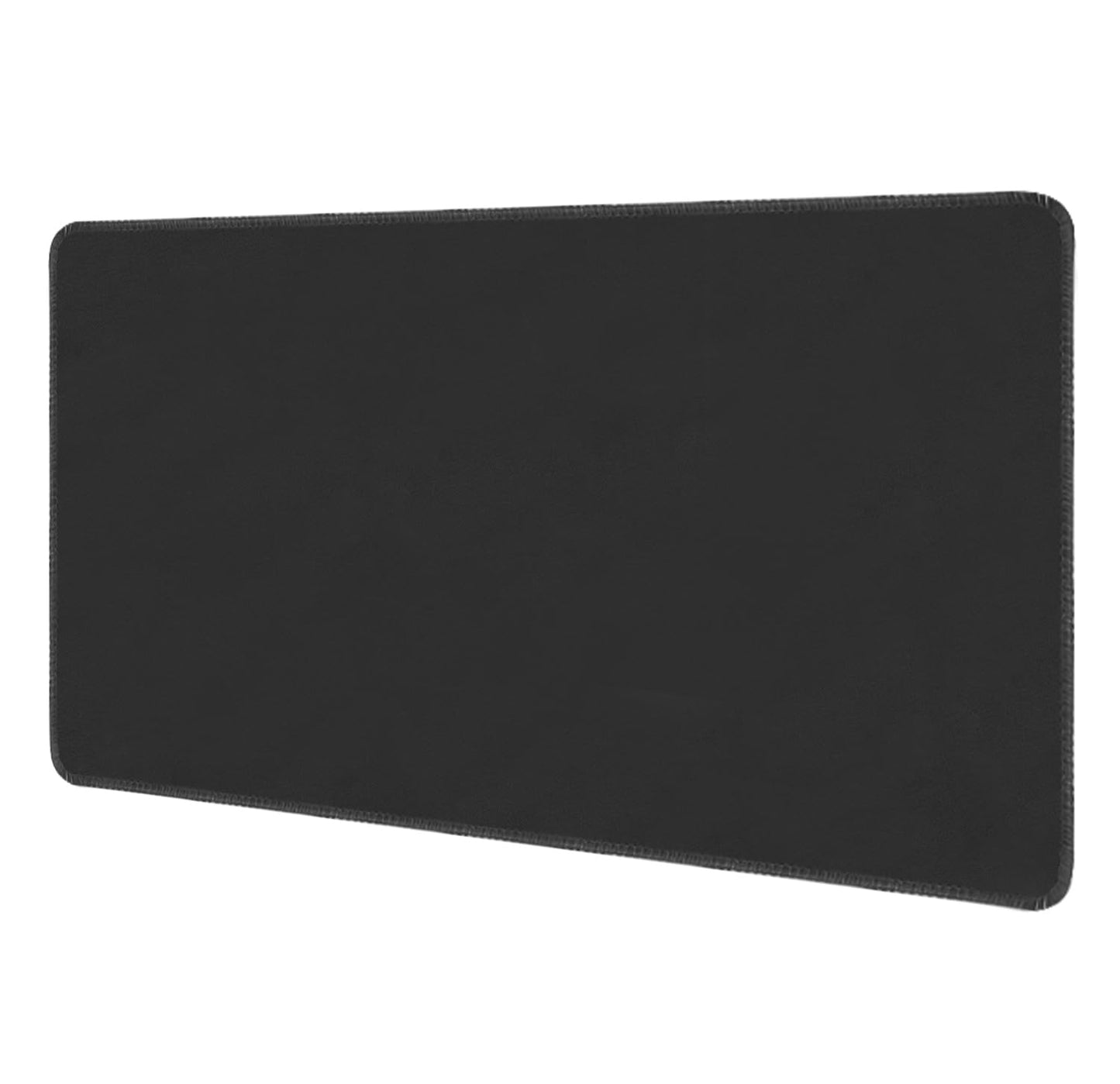 LERYG Large Tabletop Game Playmat, Water and Stain Resistant Non-Slip Desk Mat, Mahjong and Card Game MAT with Thick Stitched Edge, Cushioned Rubber Base (140 * 70cm*2mm) Black