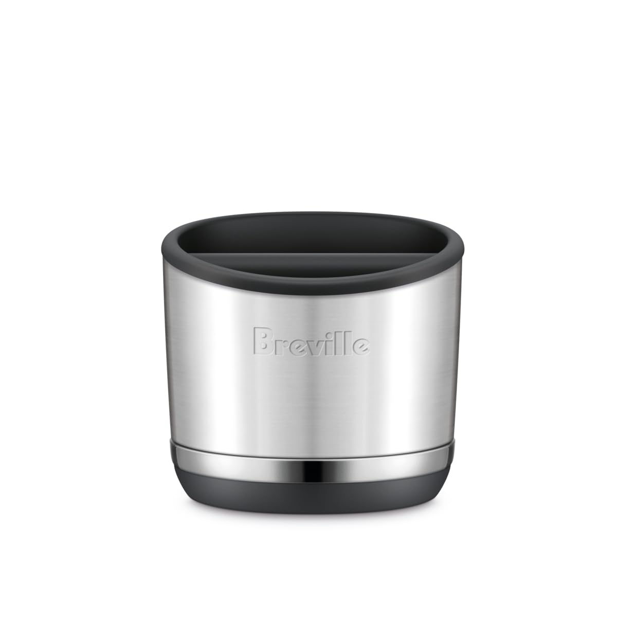 Breville BEA501BSS Knock Box 10 Espresso Machine Accessory, 10 Puck Capacity, Brushed Stainless Steel