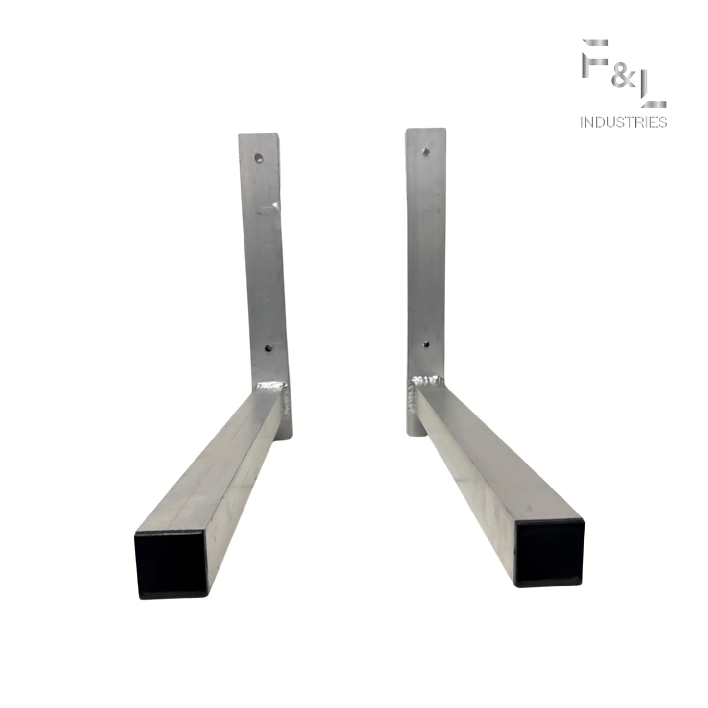 F&L Heavy-Duty Mini Split Wall Mount Bracket—Rust-Resistant Aluminum AC Support for Ductless Heat Pump Systems—Universal Fit, 700 lb Capacity—Approved by Florida Building Code (18"x18" Heavy Duty)