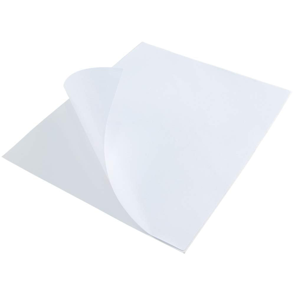 L LIKED 500 Sheet 8.5 x 11 Full Sheet Label, Matte, White Sticker Paper for Laser & Inkjet, Strong Adhesive (500 PCS)