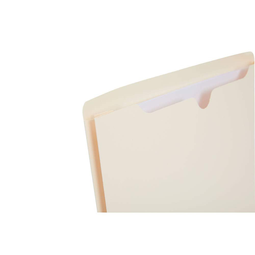 Staples Paper Stock File Jackets, Letter Size, 2‑Inch Expansion, Durable Manila Construction – 50/Box
