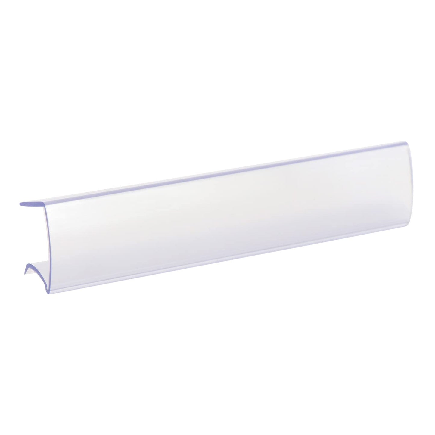 SmartSign Shelf Clip Label Holder | 1.125" x 6" Clear Plastic, for 1" Thick Shelves, Pack of 10