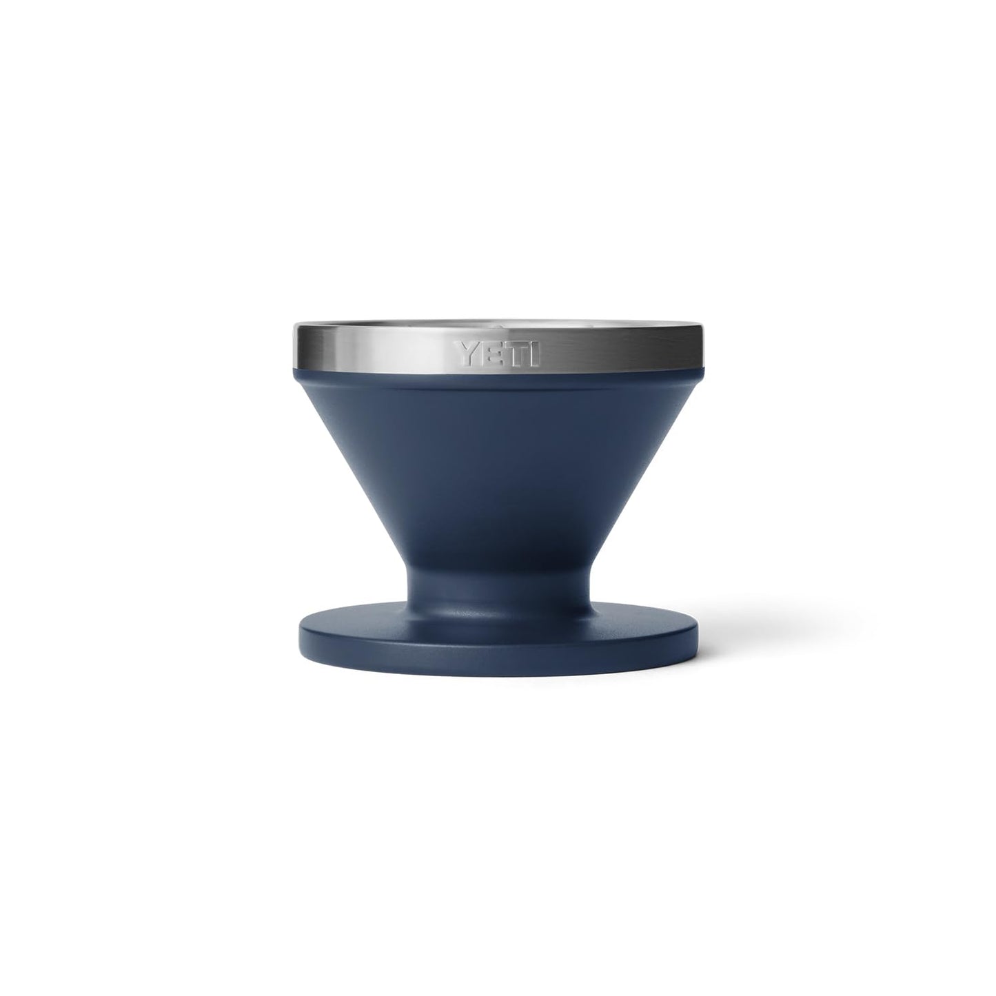 YETI Pour Over Coffee Maker Accessory Ramblers, Designed for Perfect Coffee Extraction Anywhere, Stainless Steel, fits any V60 Filter, Navy