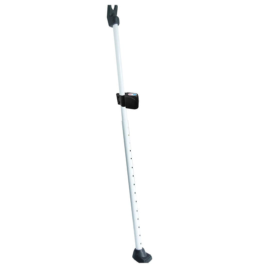 SECURITYMAN 2-in-1 Door Security Bar with Alarm & Sliding Door Stopper Security Bar with 120db Loud Siren - Rugged Iron Rated for 400lbs, (Protects Against Scratches) New Model for Wider Compatibility