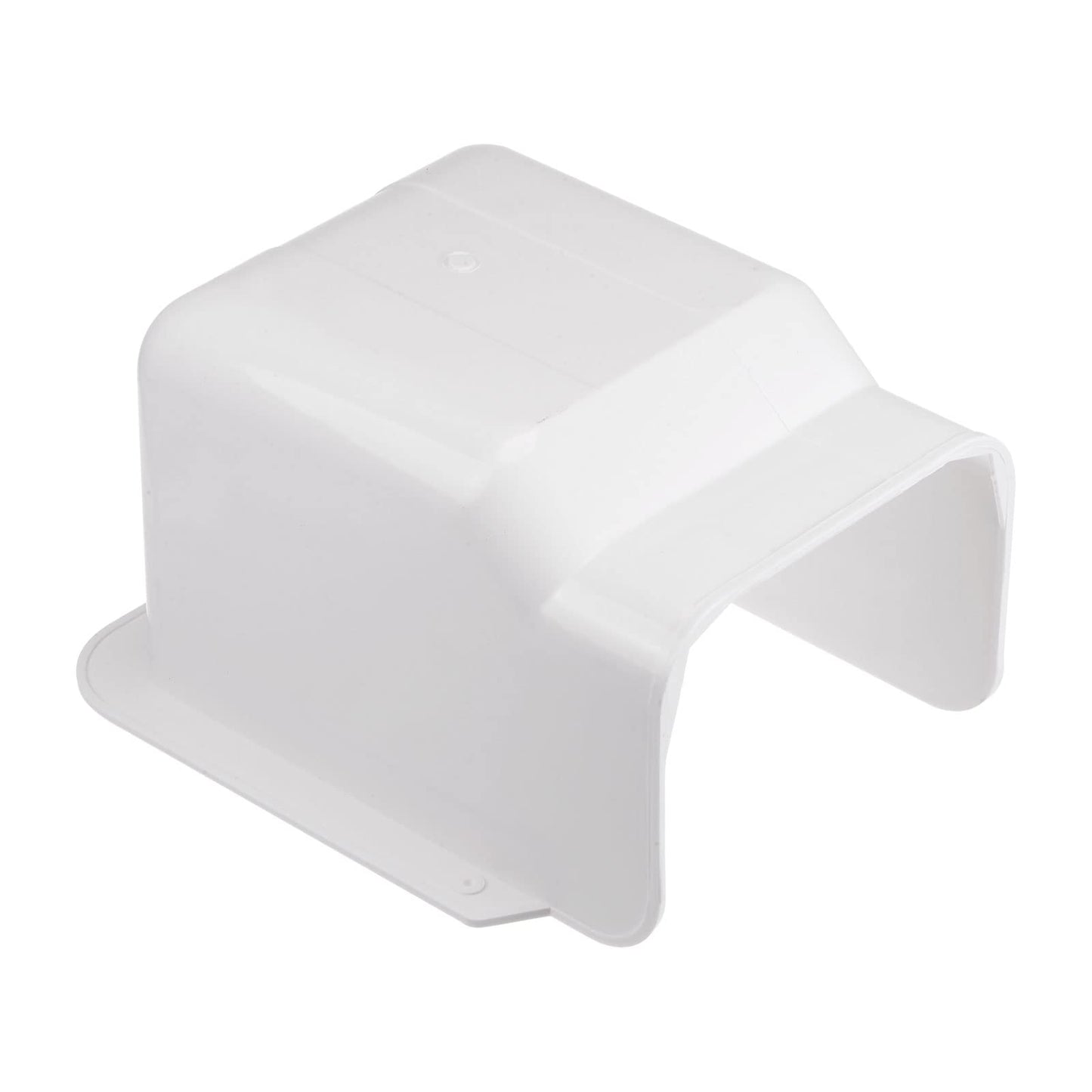 PATIKIL 6" PVC Decorative Line Cover, Wall Entry Cap Tubing Parts Accessories for Air Conditioner Central AC Heat Pump, White
