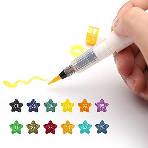 12 Colors Art Marker Wink of Stella Brush Glitter Markers Brush Pen For Sparkle Shine To Lettering Stamping Project