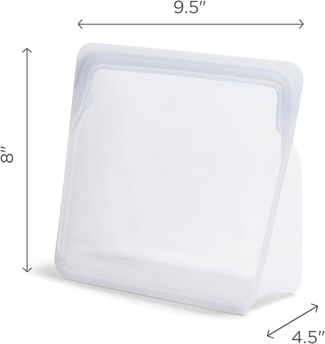 Stasher Silicone Reusable Storage Bag, Stand-Up Mega Bag, Reusable Freezer Bag, Microwave, Dishwasher, Oven Safe, Sous Vide, Premium Lunch Container, Eco Friendly, Food Storage Bag, 104 oz, Sea Urchin