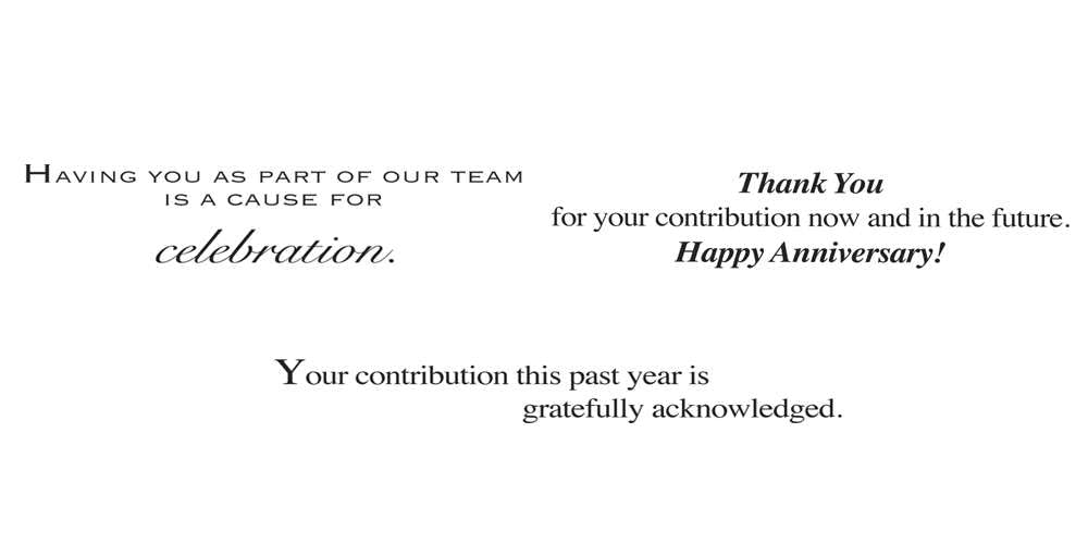 Work Anniversary Cards with Envelopes for Employees (25 Variety Assortment Pack – 3 Designs) Bulk Appreciation Greeting Card Set for Business - 5x7 Inch – Office, Work, Coworkers & Team (VP1602)
