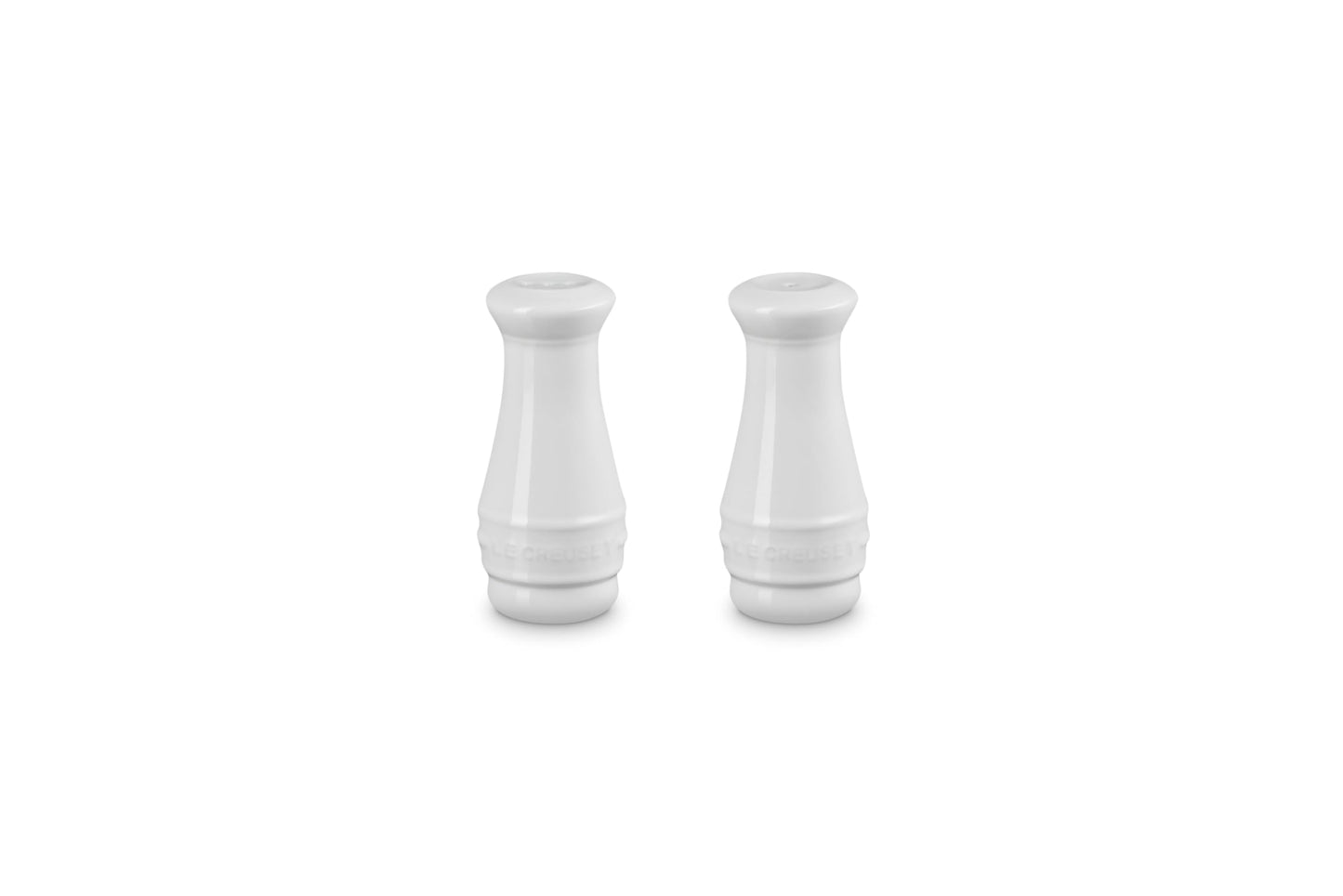 Le Creuset, Salt and Pepper Shaker Set of 2 - White