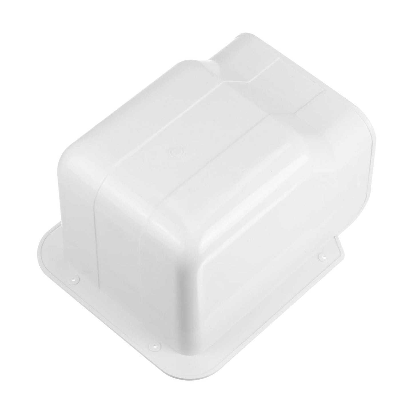 PATIKIL 6" PVC Decorative Line Cover, Wall Entry Cap Tubing Parts Accessories for Air Conditioner Central AC Heat Pump, White