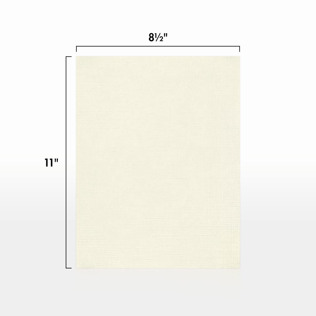 LUXPaper 8.5" x 11" Paper | Letter Size | Natural Linen | 80lb. Text | 250 Qty