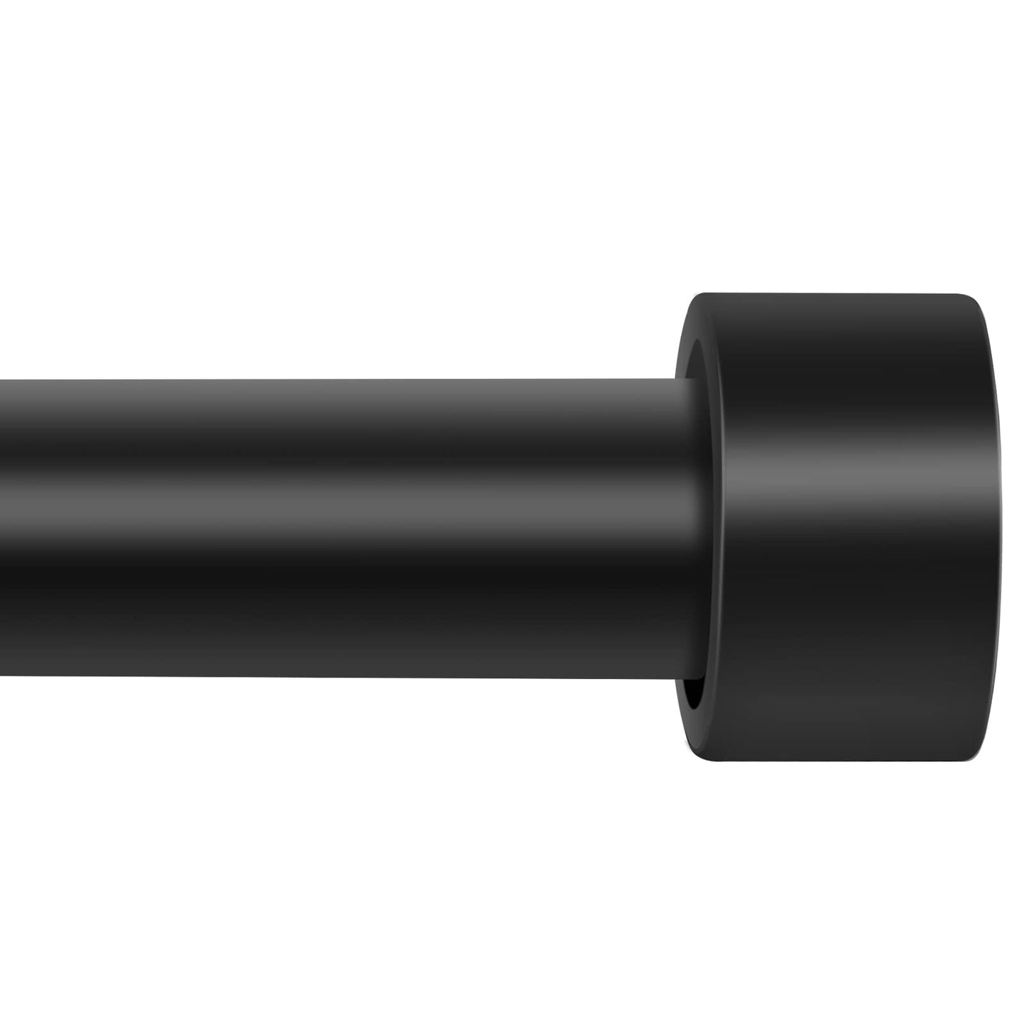 Extra Long Curtain Rods for Windows 120" to 240", 1 Inch Matte Black Drapery Rod For Bedroom Living Room Divider Adjustable Heavy Duty Outdoor Curtain Rod for Patio Cap Finials