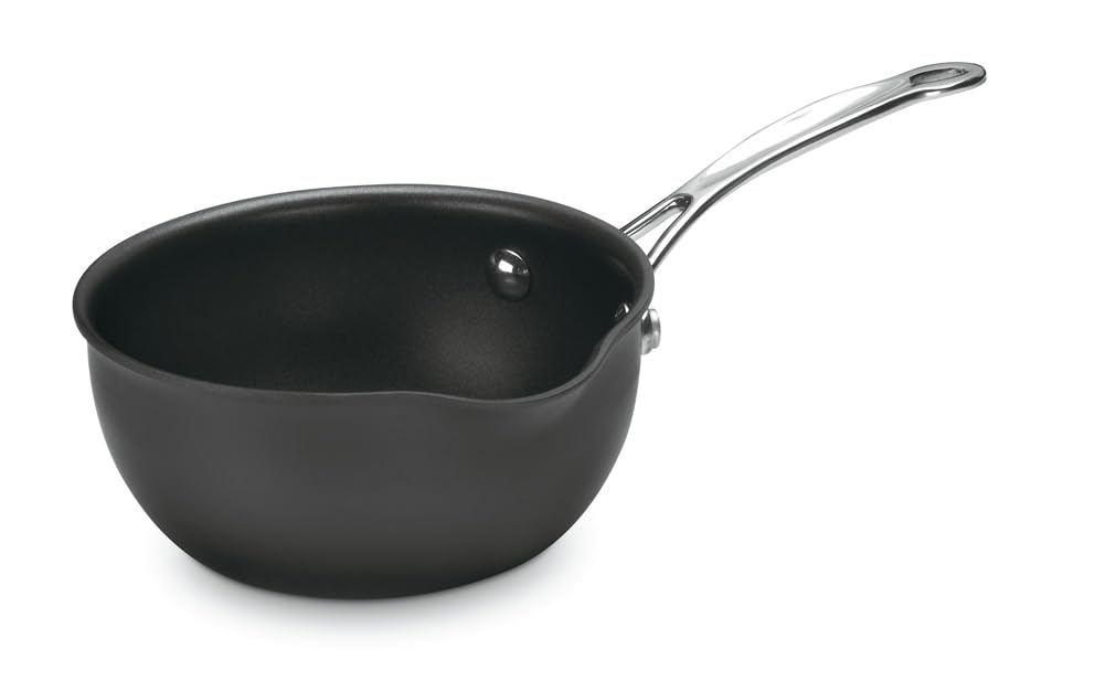 Cuisinart Chef's Classic PURELYCERAMIC™ and PFAS-Free Nonstick Hard-Anodized 1-Quart Open Pour Saucier. 635C-160P
