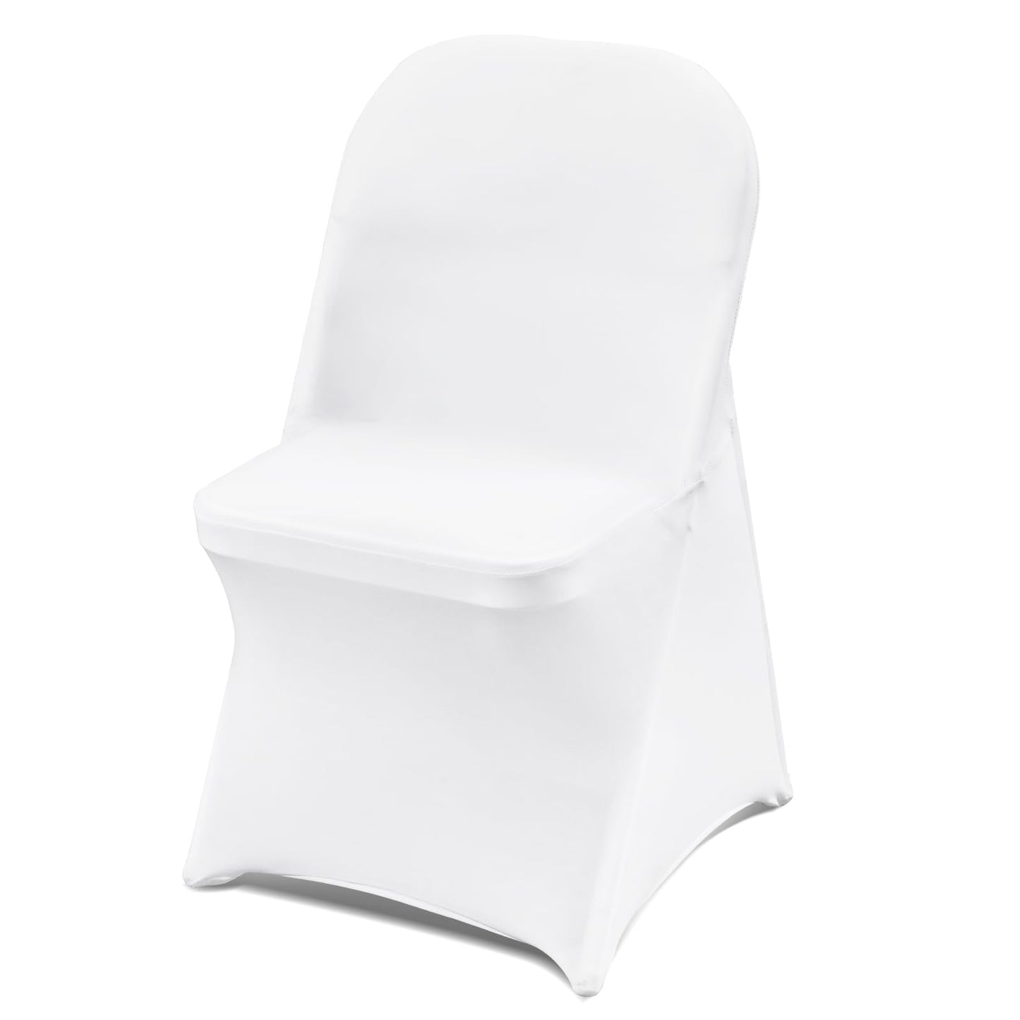 VEVOR 30 PCS White Folding Chair Covers - Ideal for Weddings, Parties, Dining, and Banquets - Universal, Washable Slipcovers for Folding Chairs - Elegant Event Décor
