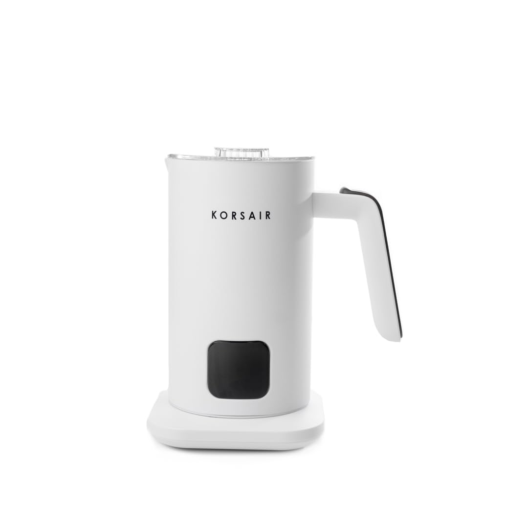 KORSAIR Electric Milk Frother 4-in-1 for Hot & Cold Foam | Automatic Milk Steamer & Warmer Machine for Latte, Cappuccino, Coffee | Quiet, Large Capacity, Easy Clean