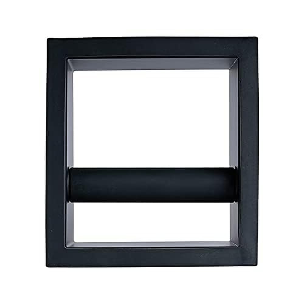watchget Espresso Knock Box - Built-in Stainless Steel and Silicone Coffee Knock Box Chute, Detachable Rubber Rod, Square Bottomless Waste Bin for Coffee Grounds