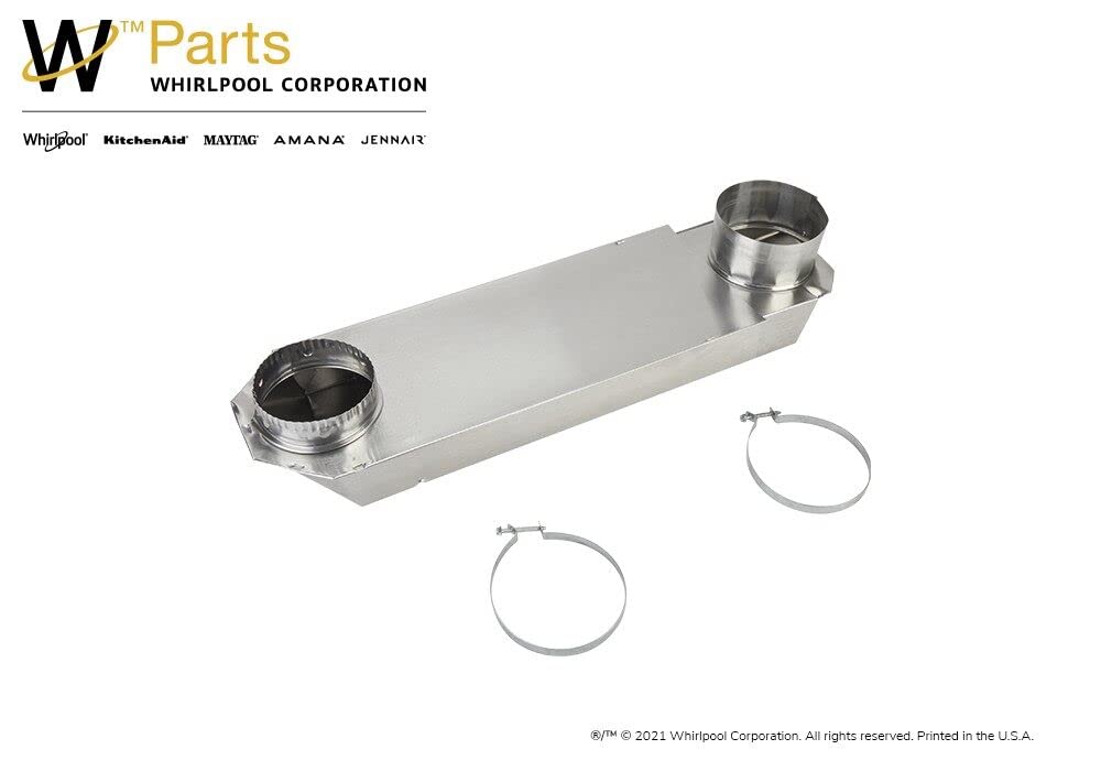 Whirlpool 4396011RP Genuine OEM Telescoping Vent Kit For Dryers Telescoping Vent Kit 18 To 29 Inches Aluminium replaces 4396011