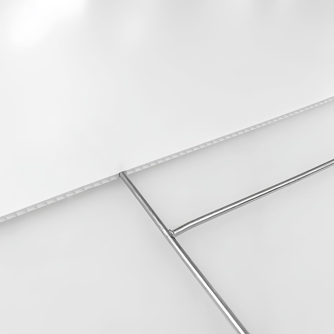 25 Pack Heavy Duty Metal H Frame Wire H Long Stakes, 30'' x 10'' Yard Sign Stake for 4mm Corrugated Signs