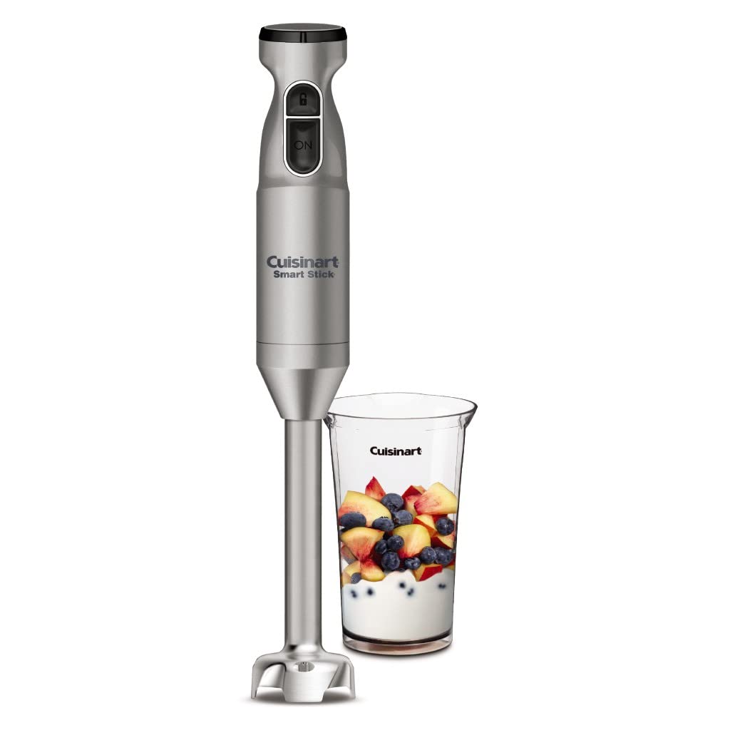 Cuisinart Smart Stick Two-Speed Hand Blender, Powerful Immersion Blender with 300-Watt Motor Blends Shakes, Smoothies, Puree, Baby Food, Soups & Sauces, CSB-175SVP1, Silver