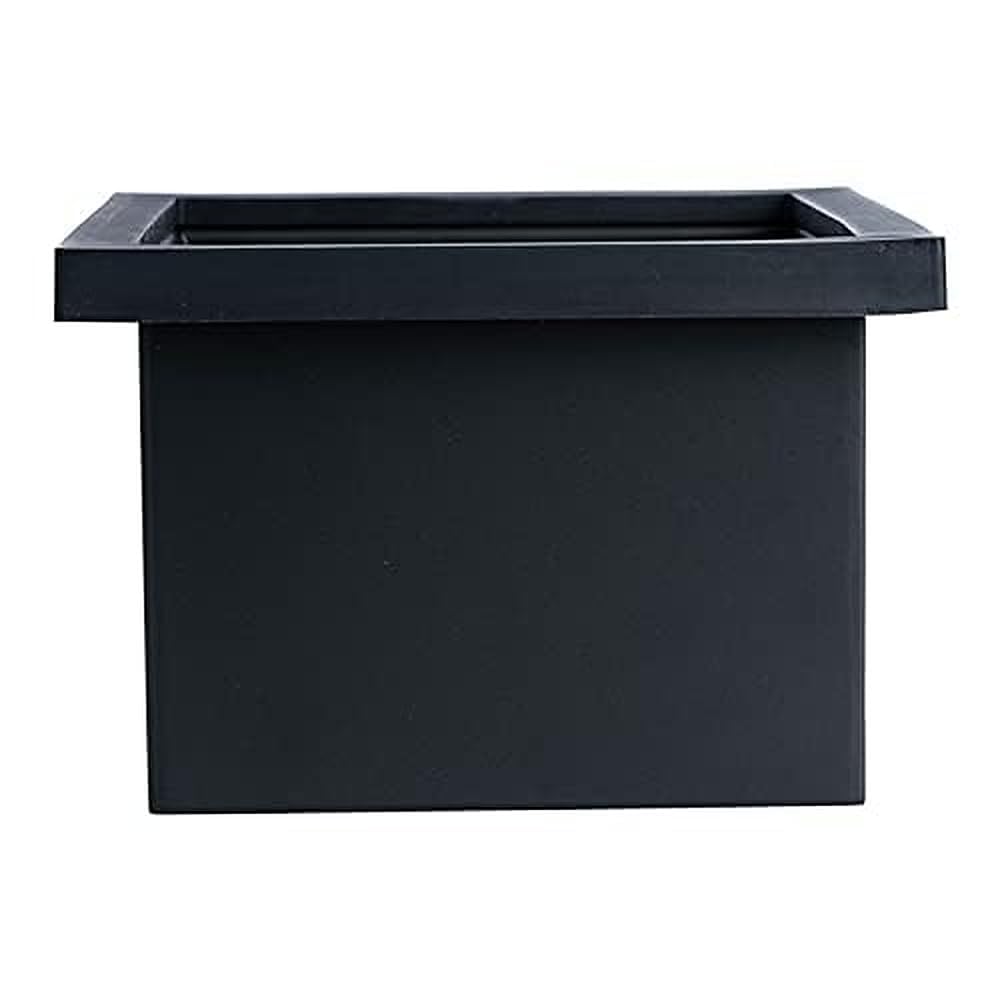 watchget Espresso Knock Box - Built-in Stainless Steel and Silicone Coffee Knock Box Chute, Detachable Rubber Rod, Square Bottomless Waste Bin for Coffee Grounds