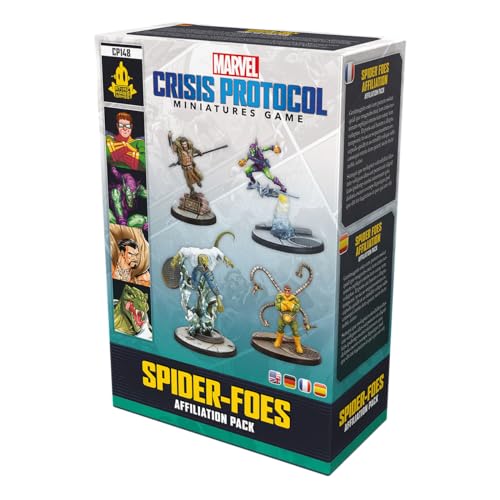 Marvel: Crisis Protocol Spider-Foes AFFILIATION PACK - Unleash Sinister Villains on the Tabletop! Superhero Strategy Game, Ages 14+, 2 Players, 90 Minute Playtime, Made by Atomic Mass Games