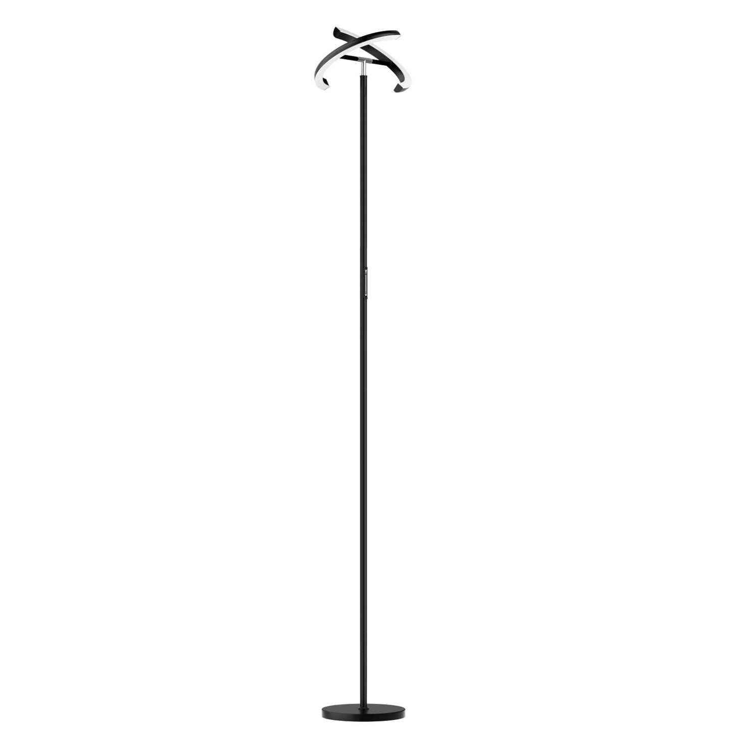 PreeOtti Floor Lamps for Living Room, 40W/2400LM Rotatable LED Floor Lamp with Touch & Remote Control, 70" Tall Standing Lamp Stepless Dimmable, Modern Torchiere Corner Lamp for Bedroom, Office