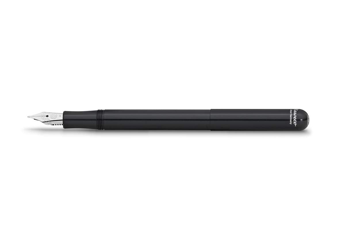 Kaweco LILIPUT Fountain Pen Black I Fountain Pen for Ink Cartridges I 12.5 cm I Nib: F (Fine)