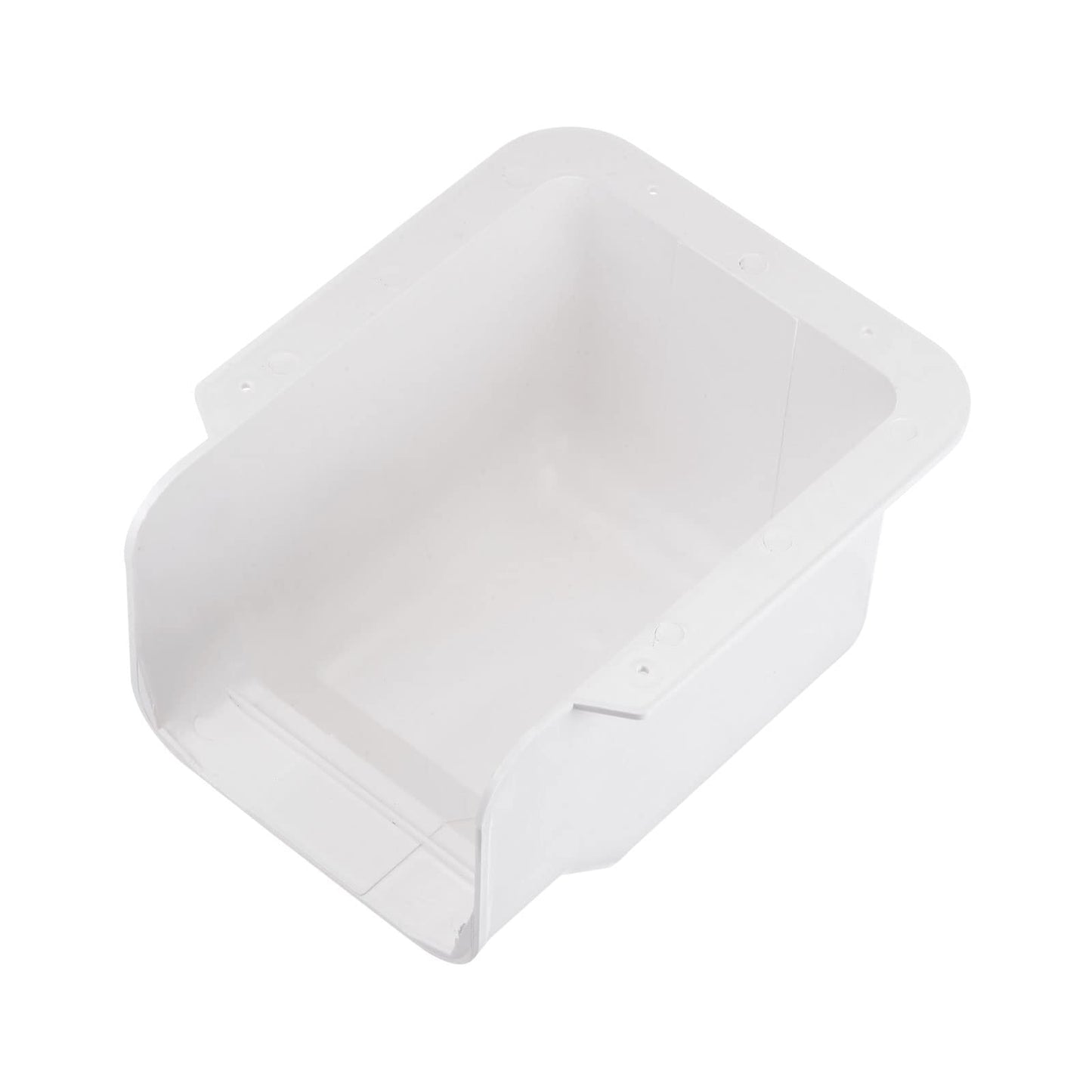 PATIKIL 6" PVC Decorative Line Cover, Wall Entry Cap Tubing Parts Accessories for Air Conditioner Central AC Heat Pump, White