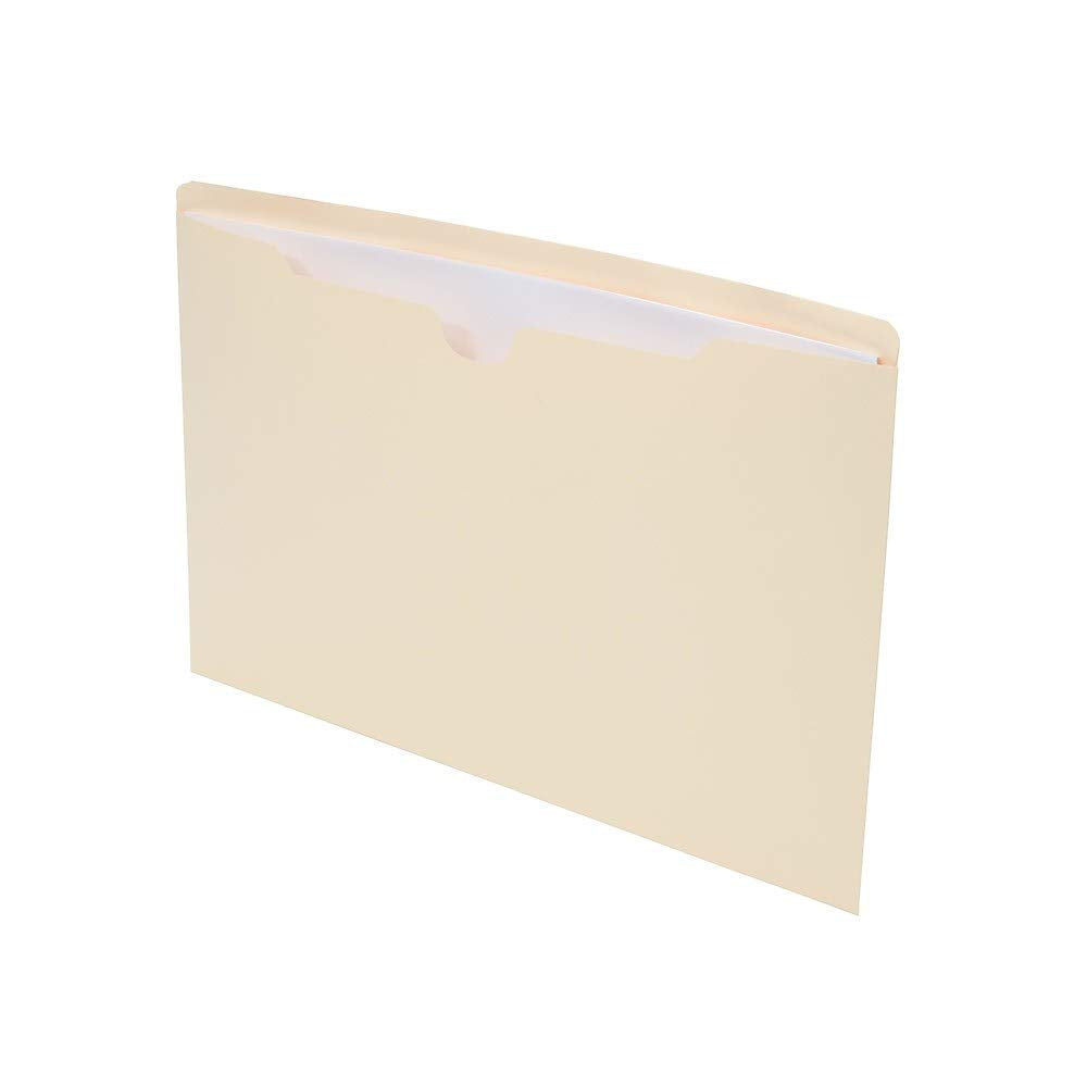 Staples Jacket File Folders, Legal Size, Manila, Durable Pocket Design for Secure Filing & Organization – 100/Pack
