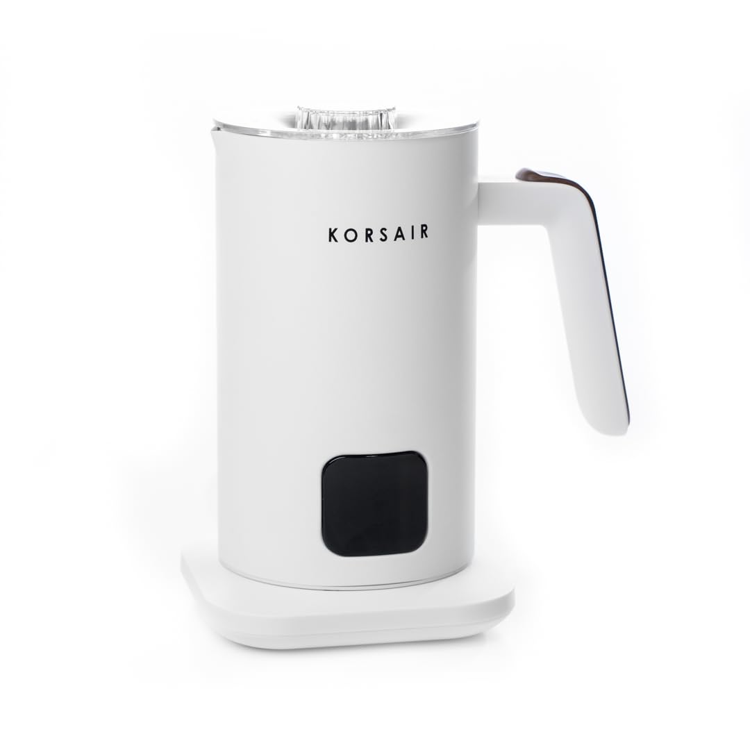 KORSAIR Electric Milk Frother 4-in-1 for Hot & Cold Foam | Automatic Milk Steamer & Warmer Machine for Latte, Cappuccino, Coffee | Quiet, Large Capacity, Easy Clean