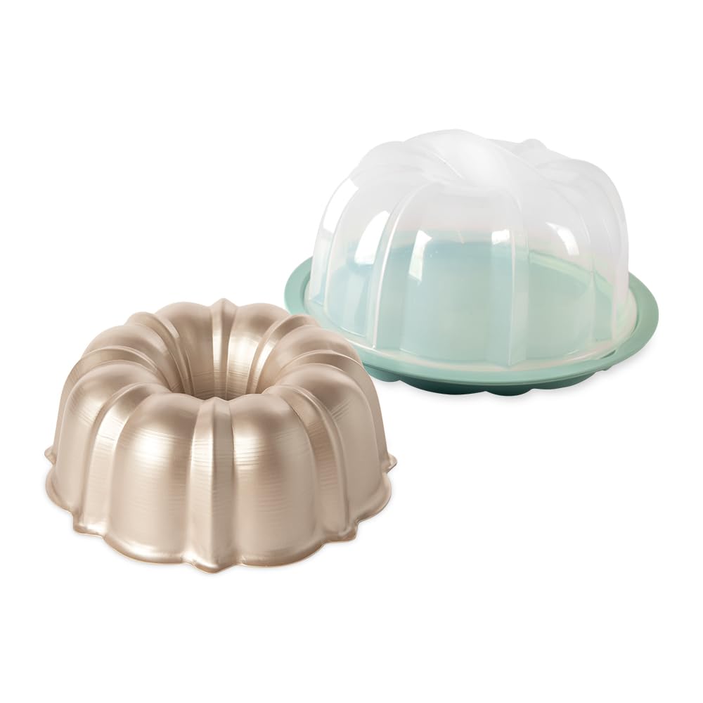 Nordic Ware Formed Orginal Bundt with Keeper, 12 Cup, Golden Hour