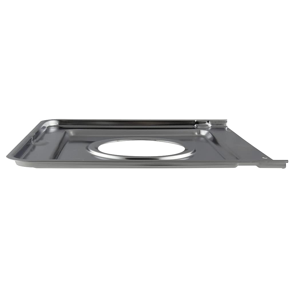 4 Pack - Style J - 9.125" x 9.3125" Square Heavy Duty Chrome Drip Pan -
