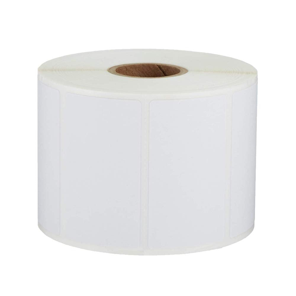 RBHK 12 Rolls Direct Thermal Labels 2-1/4'' x 1-1/4'', Permanent Adhesive Shipping Labels for Zebra Printer, SKU Labels Address Labels, 1000 Labels per Roll
