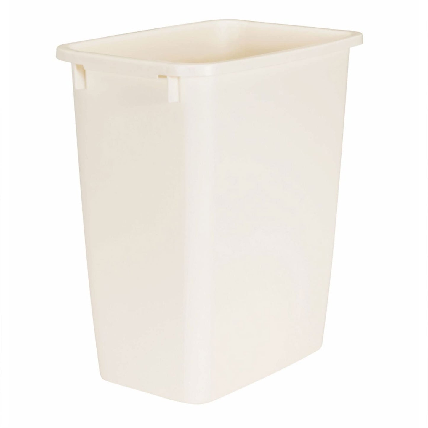 Rubbermaid 21 Quart Traditional Rectangular Plastic Open Wastebasket Trash Can for Kitchen, Bathroom, and Home Office, Bisque (2 Pack)