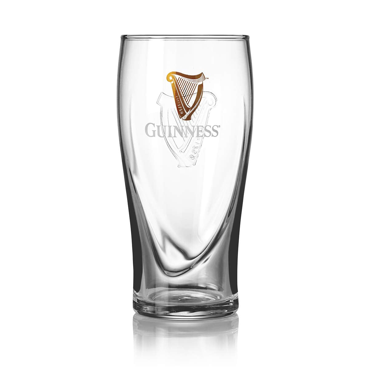Guinness Gravity Official Beer Pint Glass | Large 20oz Pints Drinking Thick Beer Glasses Beer 20 oz Glasses