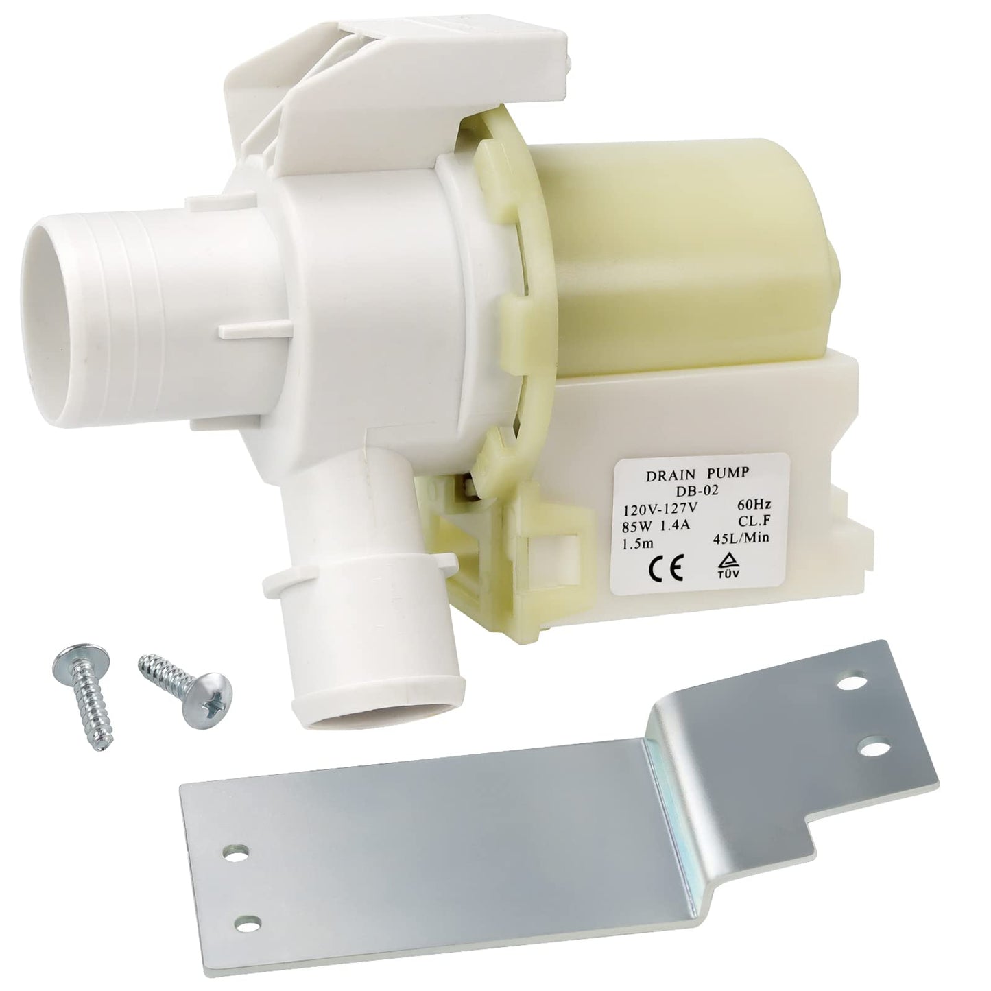 WH23X10030 WH23X10013 Washer Drain Pump by Techecook - Compatible with Hotpoint GE Washing Machine WH23X10013 WH23X0081 WH23X0091 WH23X0092 AP5803461 3015301 PS271333 J27-769 TRUCK TRUCK-1 Drain Pump