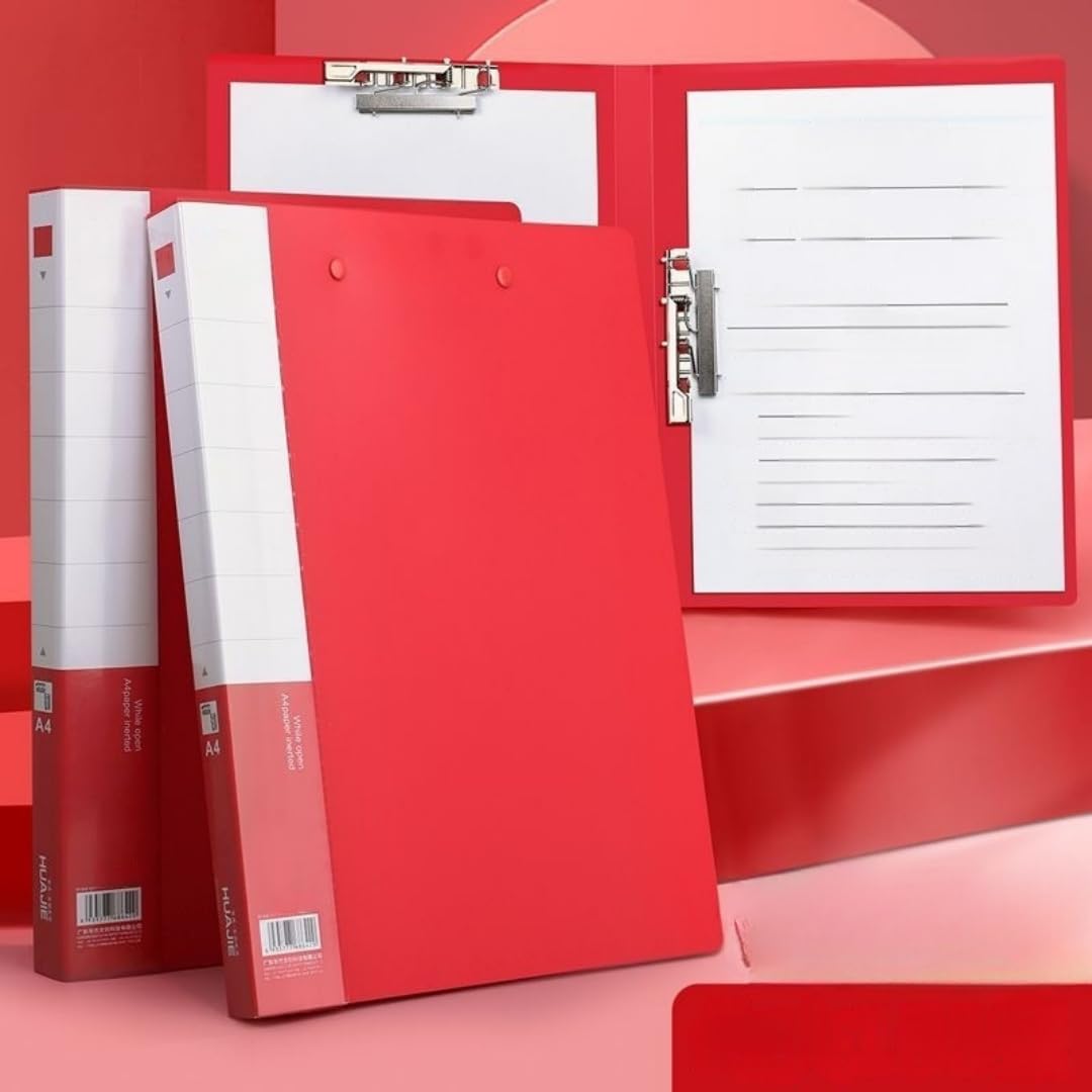 8 Pack A4 Double Strong Clips File Folder Report Cover, Punchless Binder, Clamp Binder Without Rings Office Project Folder,Documents File Folder, for Letter Size or A4 Size, 200 Sheet Capacity