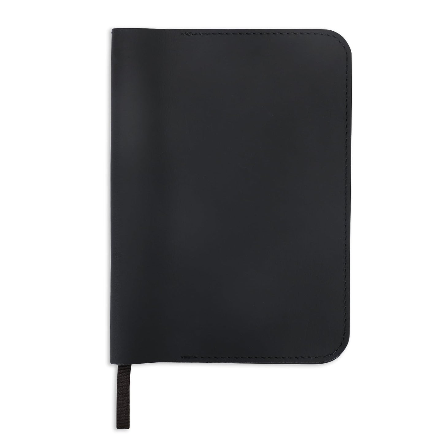 CestAntiQ, A5 Leather journal cover, Refillable Journal Cover for Large and Medium A5, Leather Handmade Notebook Cover, 9 x 6 Inches Leather Bound Journal (Black)