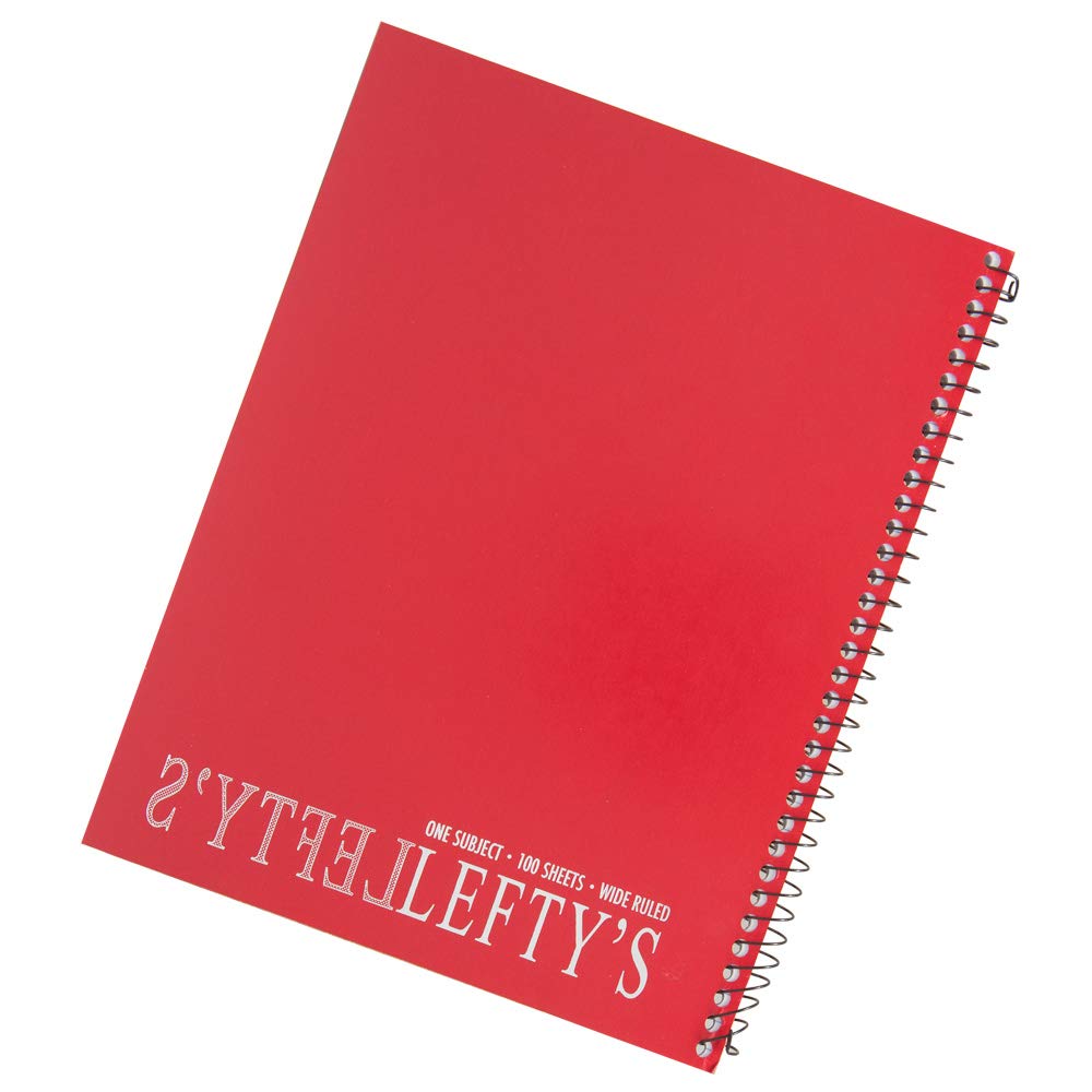 Comet School Supply Left-Handed Wide Ruled Notebooks Set of 4 Assorted Colors
