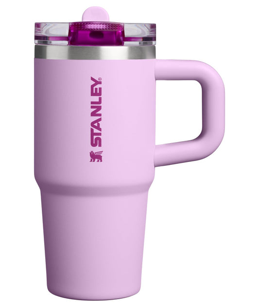 STANLEY Quencher ProTour Flip Straw Tumbler with Leakproof Lid 14 oz | Built-In Straw & Handle | Cupholder Compatible for Travel | Insulated Stainless Steel Cup | BPA-Free | Soft Orchid