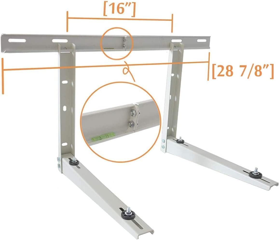 Mini Split Wall mounting Bracket，Outdoor Wall Mounting Bracket for Mini Split Heat Pump SystemAir Conditioner 7000-18000 Btu Condenser